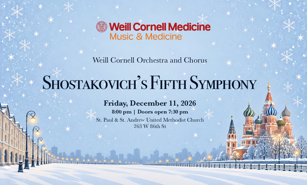December 11, 2026, 8pm, Shostakovich's Fifth Symphony