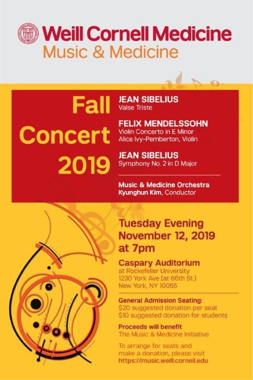 Fall Concert 2019 / Music and Medicine